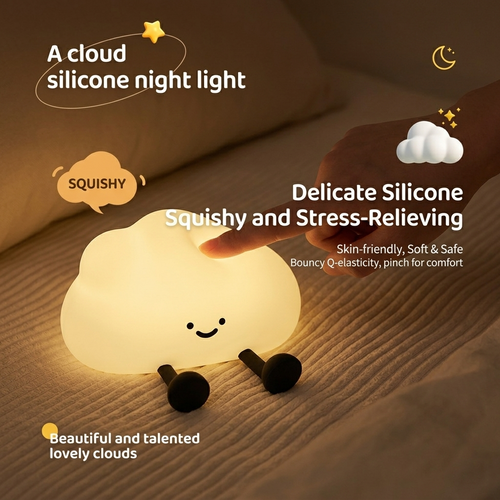 Dreamy Days: Soft Touch Cloud Lamp